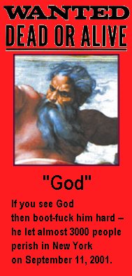 God wanted-poster by Darwin Bedford